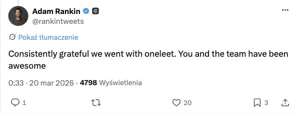 Screenshot excerpt of Adam Rankin’s original X post